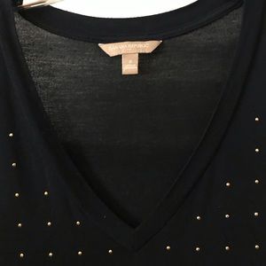 Banana Republic top with golden accents